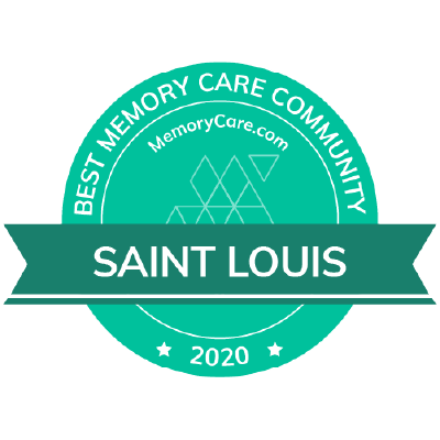 MemoryCare.com 2020 Best Memory Care Community award for St Louis