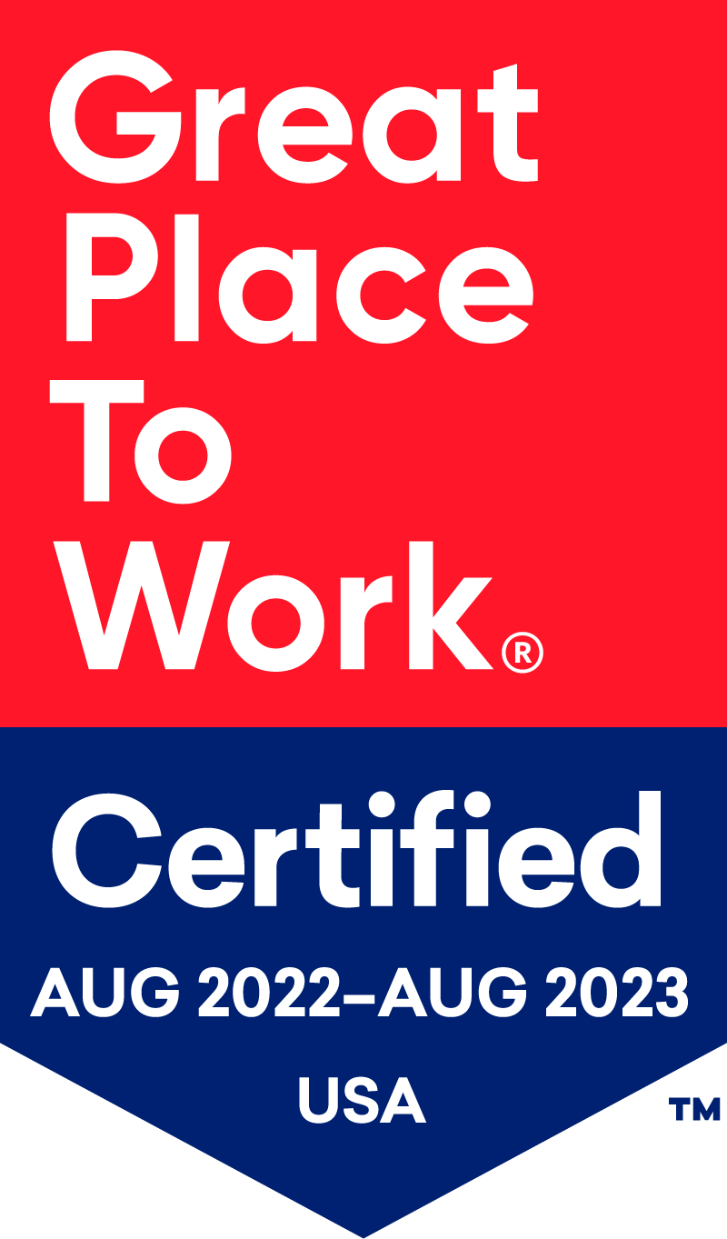 Certified Great Place to Work badge